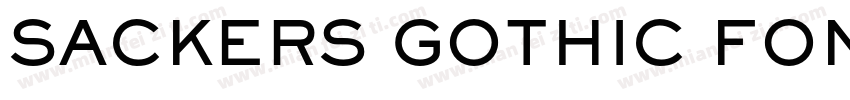 SACKERS GOTHIC FONT字体转换